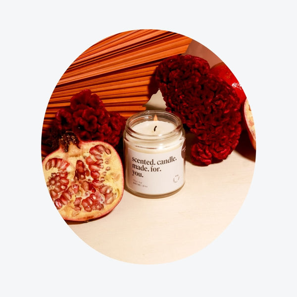 Make This Scented Candle: Pomegranate & Fir - Make This Universe